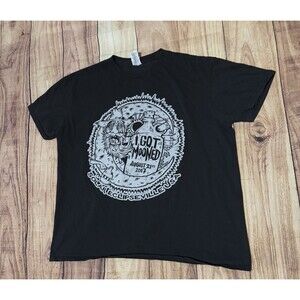 Solar Eclipse 2017 T Shirt Eclipseville USA Hillbilly Moonshine Size XL Black